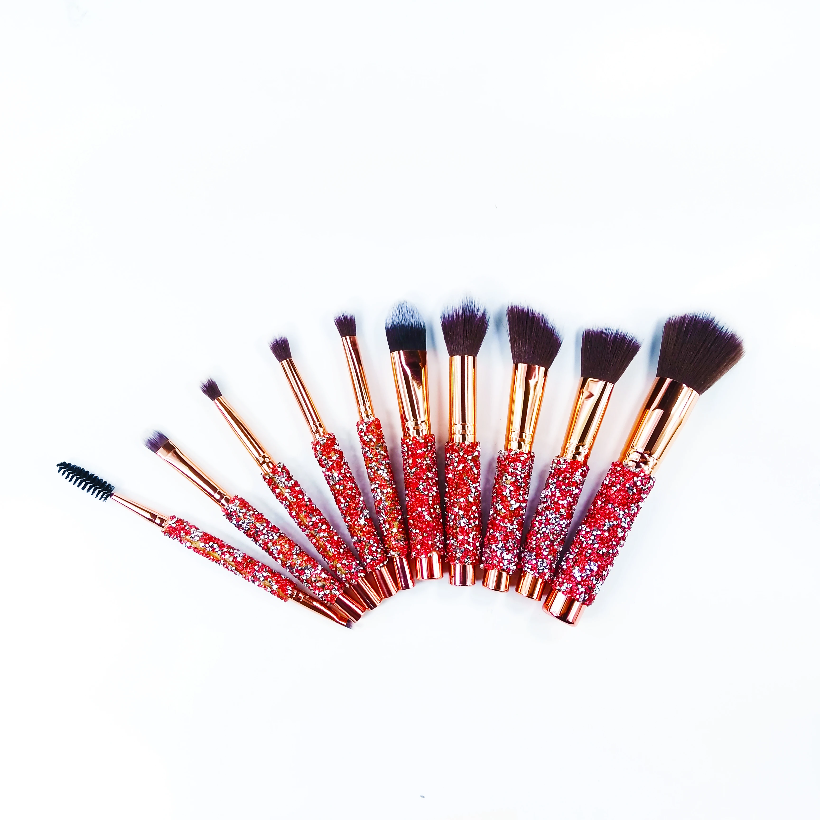 

Professional Private Label Diamond Cosmetic Brushes With Bag