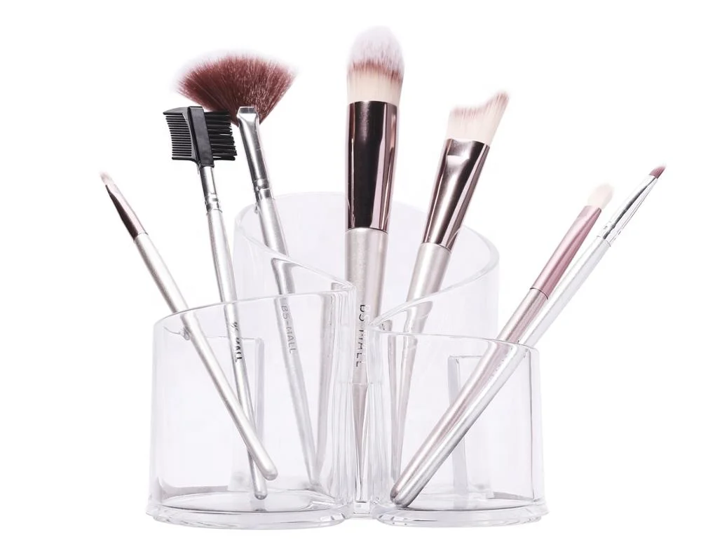 

BS-MALL clear makeup brush organize wholesale acrylic makeup brush holder