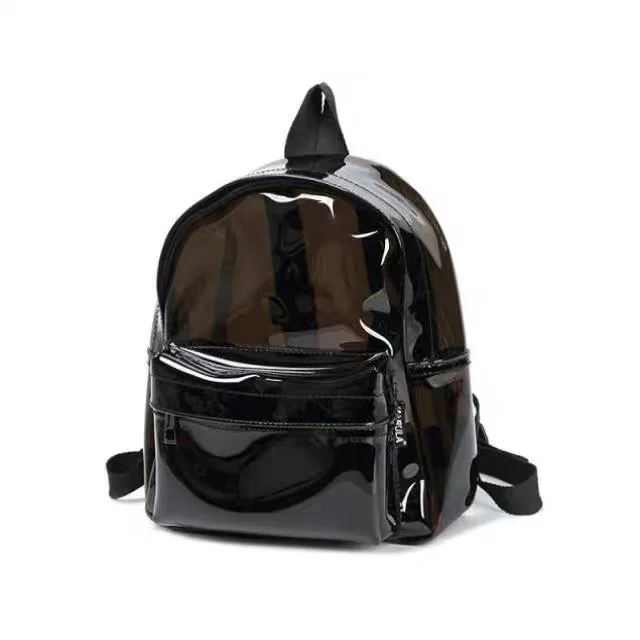 

Promotional clear pvc bag for kids transparent school backpacks, Blue
