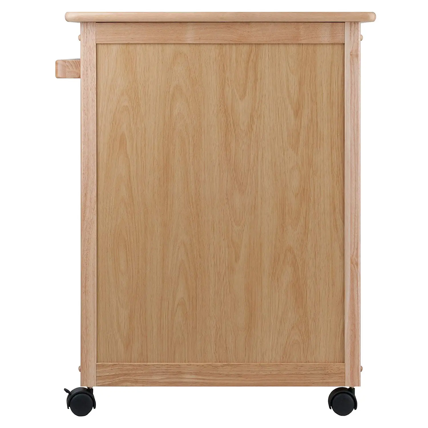 product-BoomDear Wood-Wood Single Drawer Kitchen Cabinet Storage Cart Rolling Kitchen Island Natural-2