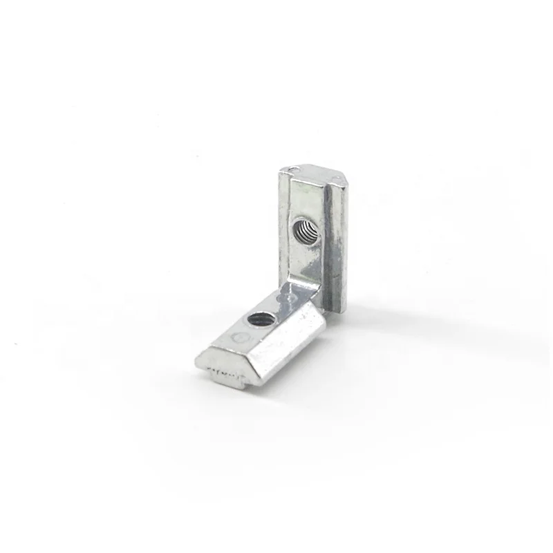 China Manufacturer 2030 30mm  30C L Shape Inside Corner Bracket for  Extrusion Profile in 30 Series in Casting Zinc Material