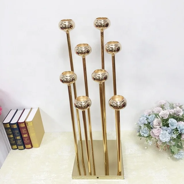 

free shipping) wedding decoration supplies large gold metal candelabra wholesale sunyu1075, Any size