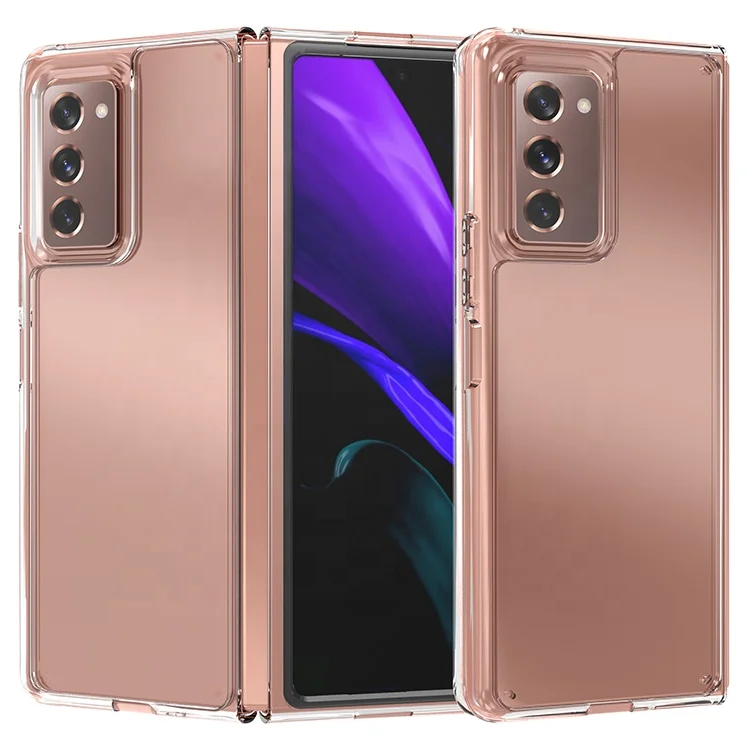 

For Samsung Galaxy Z Fold2 5G Transparent Case PC fashionable anti-flip Stand Case For Galaxy Z Fold 2 5G Case Cover