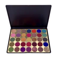 

Wholesale makeup 35 color glitter eyeshadow custom waterproof eyeshadow palette