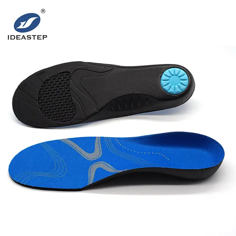 

Ideastep Sport Insole TPU Shell Arch Support PU Material with Heel Pad and Cushion Pad for Shock Absorption, Blue+black