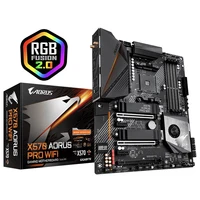 

GIGABYTE X570 AORUS PRO WIFI with AMD X570 Chipset Supports 3rd 2nd Gen Ryzen Radeon Vega Graphics Processors Gaming Motherboard