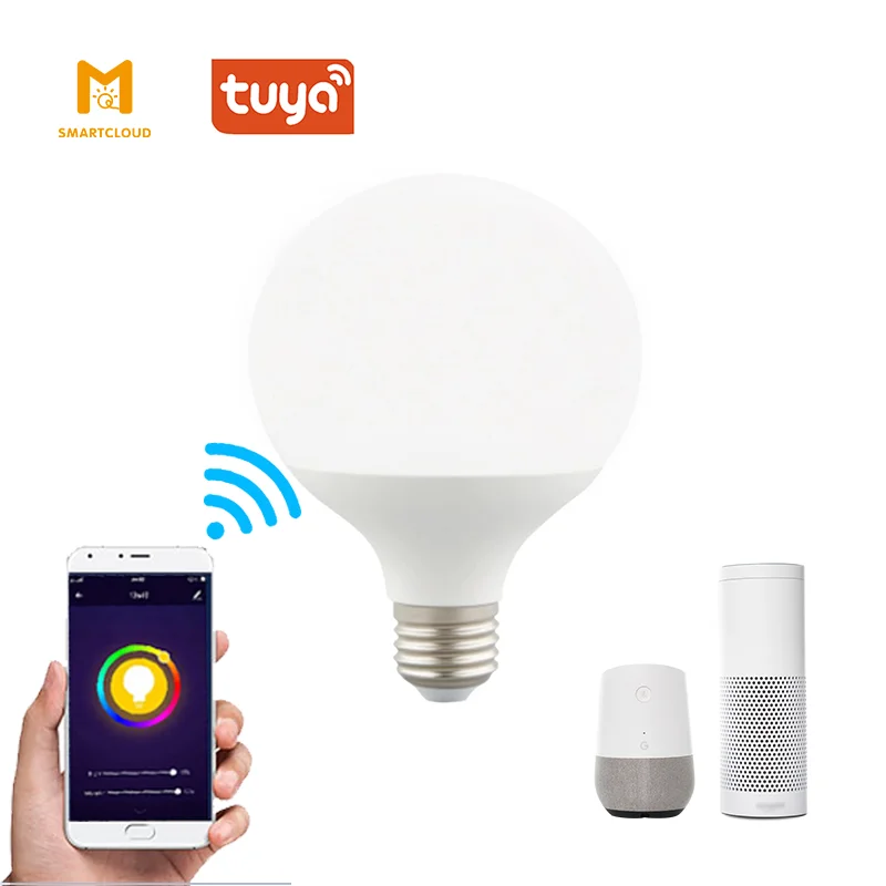 G95 12W TUYA Smart App Control Led Light Manufacturer WiFi Google Assistant Amazon Alexa Yandex Alice Bulbs