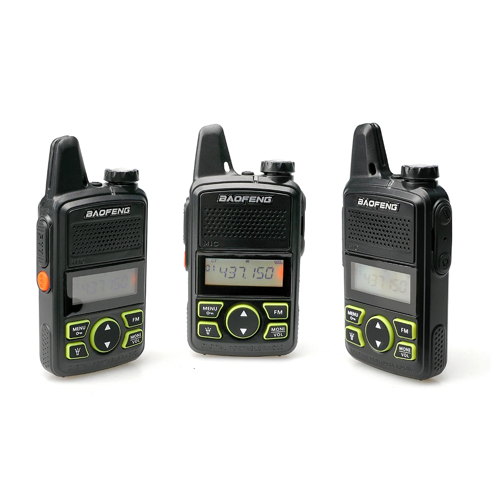 

BF-T1 small protable walike talkie with FM radios for hunting talkie walkie, Black