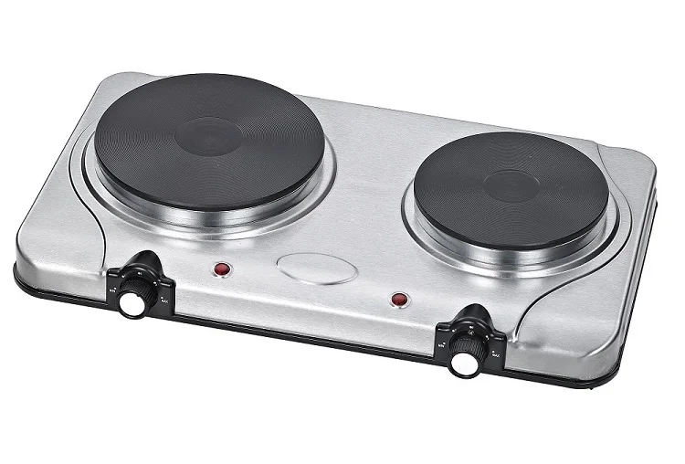 Stainless Steel Powerful Double Cast Iron Portable Electric Cooking Hot