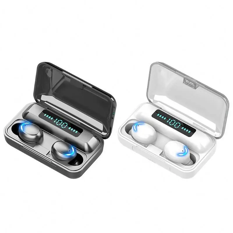 

Hot Sale F9 Ipx7 Anc Noise Canceling Sports V5.1 Wireless Earbuds With Mobile Power Battery Display Earphones