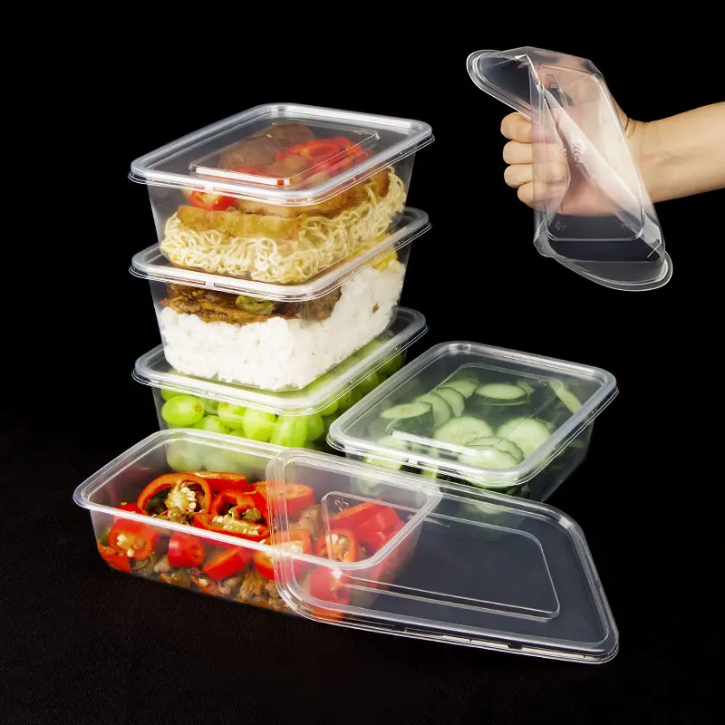 

PP disposable plastic food container clear plastic meal prep containers, Transparent