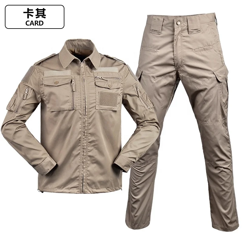 

Custom Khaki combat clothes army design your own fabric acu military uniform