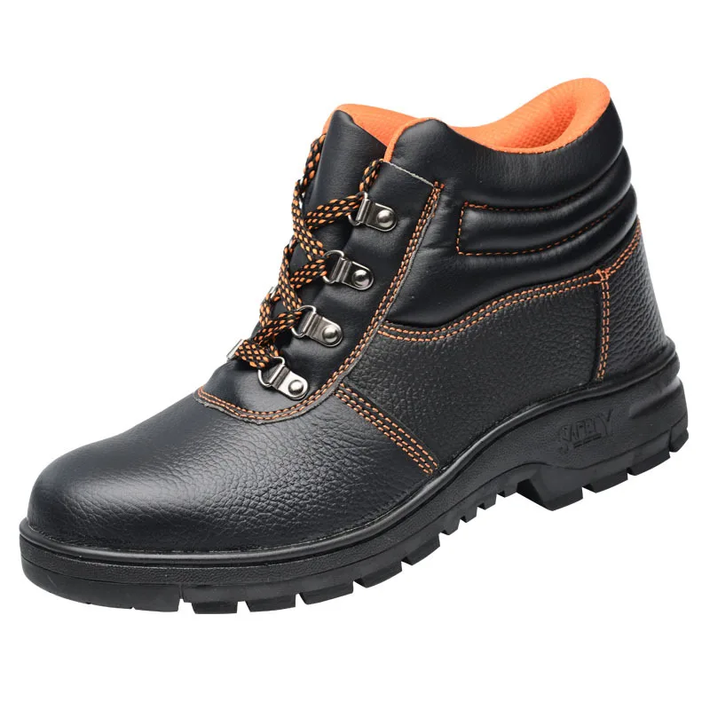 

anti-smash, anti-puncture safety shoes breathable, wear-resistant, oil-resistant, acid-alkali resistant working shoes, Black