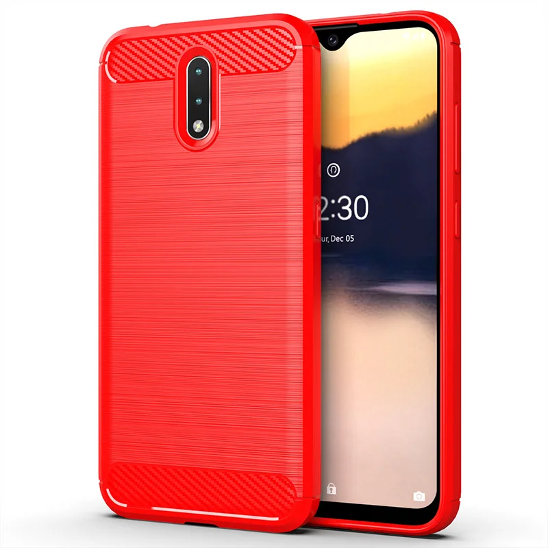 

Hot Sale High Quality Ultra Thin Anti-fall Carbon Fiber Soft TPU Mobile Phone Cover For Nokia 2.3 Case