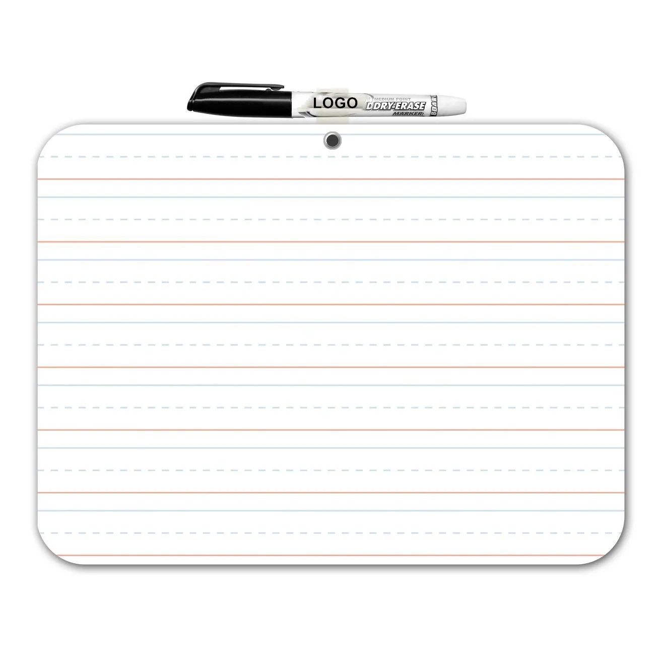 
portable home school dry erase ruled lap board kids white board double sided 9x12 inch 