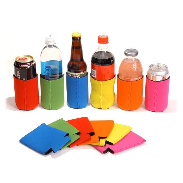 

330ml/550ml Wholesale Eco-Friendly Custom Blank Neoprene Beer Can Bottle Cooler, Customized color