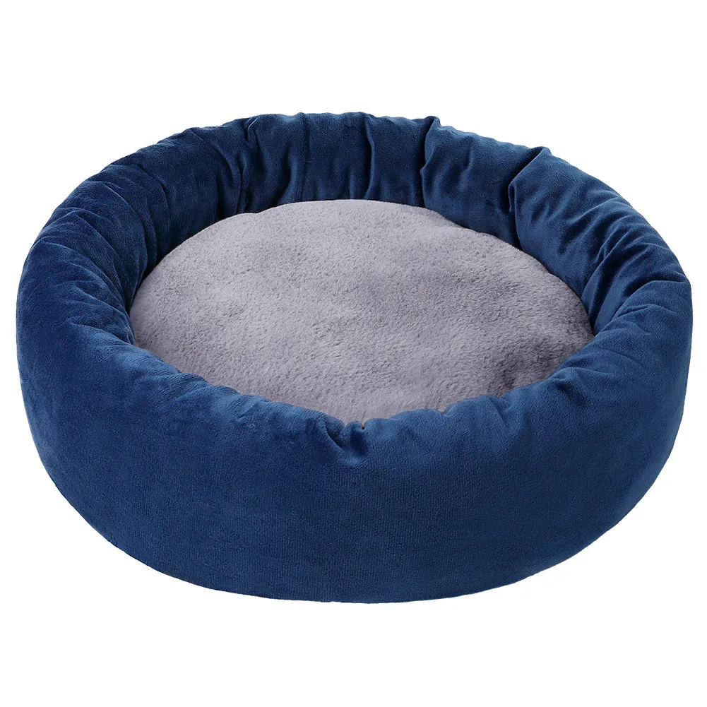 

Beds Washable Canvas Cotton Cat Round Pet Cushion Removable Sofa For Easy Wash Small Dog Bed, As picture