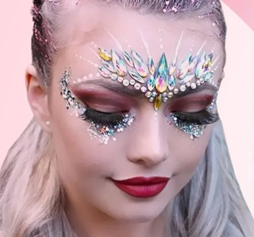 

Eye Jewels Glitter Tattoo Eye Sticker Rhinestone Body Sticker Face Sticker Crystal Tattoo Mermaid Face Jewels