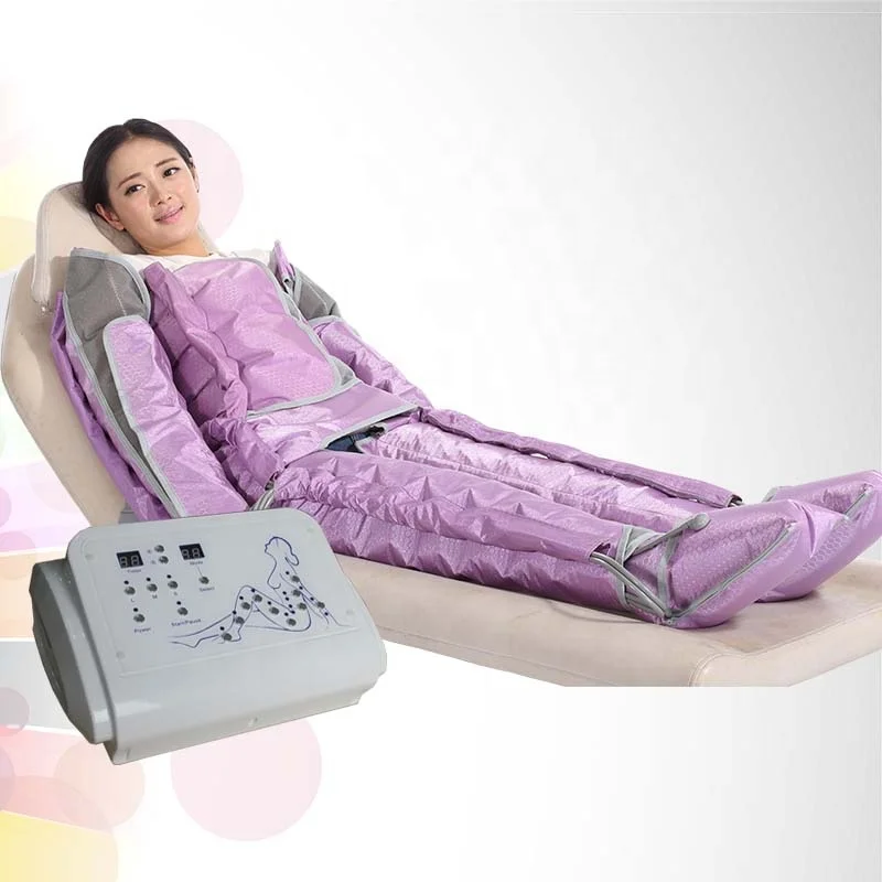 

Newest Pressotherapy massager Pressoterapia air pressure body slimming physical therapy machine, Pink