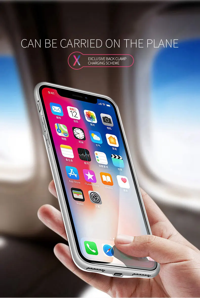 De alta calidad de Audio 18650 cargador de bater&iacute;a de la cubierta caso Powerbank para iPhone 6 6S 7 8 Plus X XS X XR max caso de Banco de potencia de - ANKUX.COM