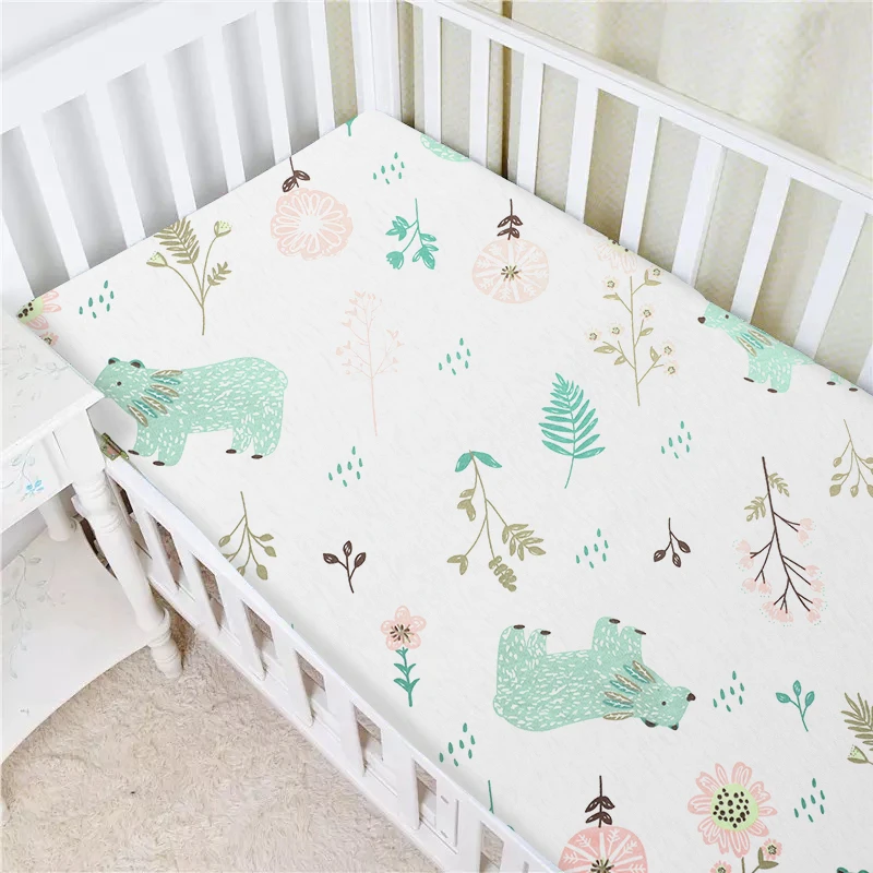 Amazon Hot Selling 24*38*5inch Cotton Fitted Playard Crib