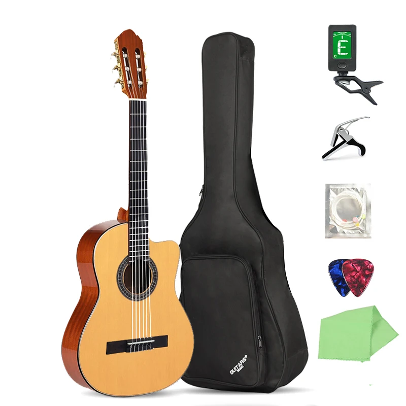 

Guitar For Sale 39-Inch Chitarra Spruce Face Guitar Nylon Acoustic Classical Guitar, Natural