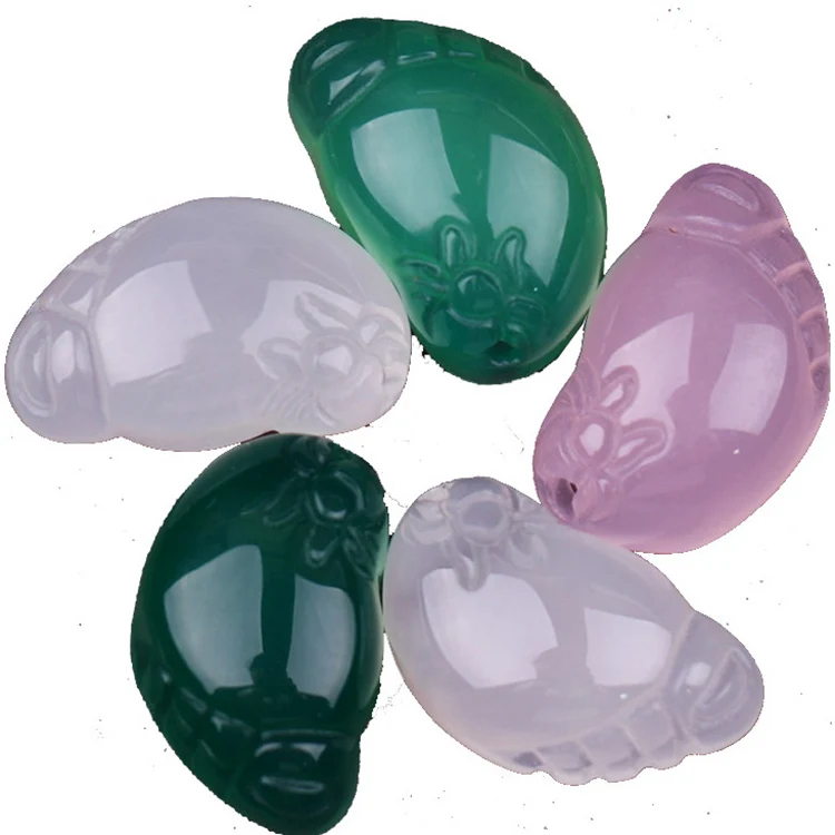 

New Style 2020 Faceted Color Natural Crystal Chalcedony Pendant