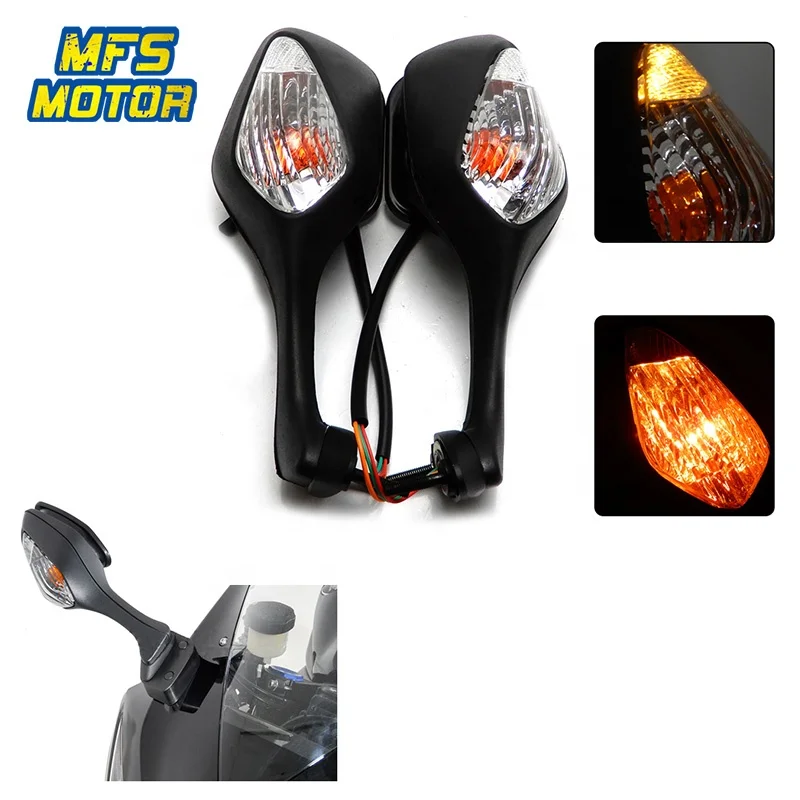 

Motorcycle LED Turn Signals Rearview Side Rear View Mirror Rearview Mirrors For Honda CBR1000RR CBR 1000 RR 2008-2012, As the photo show