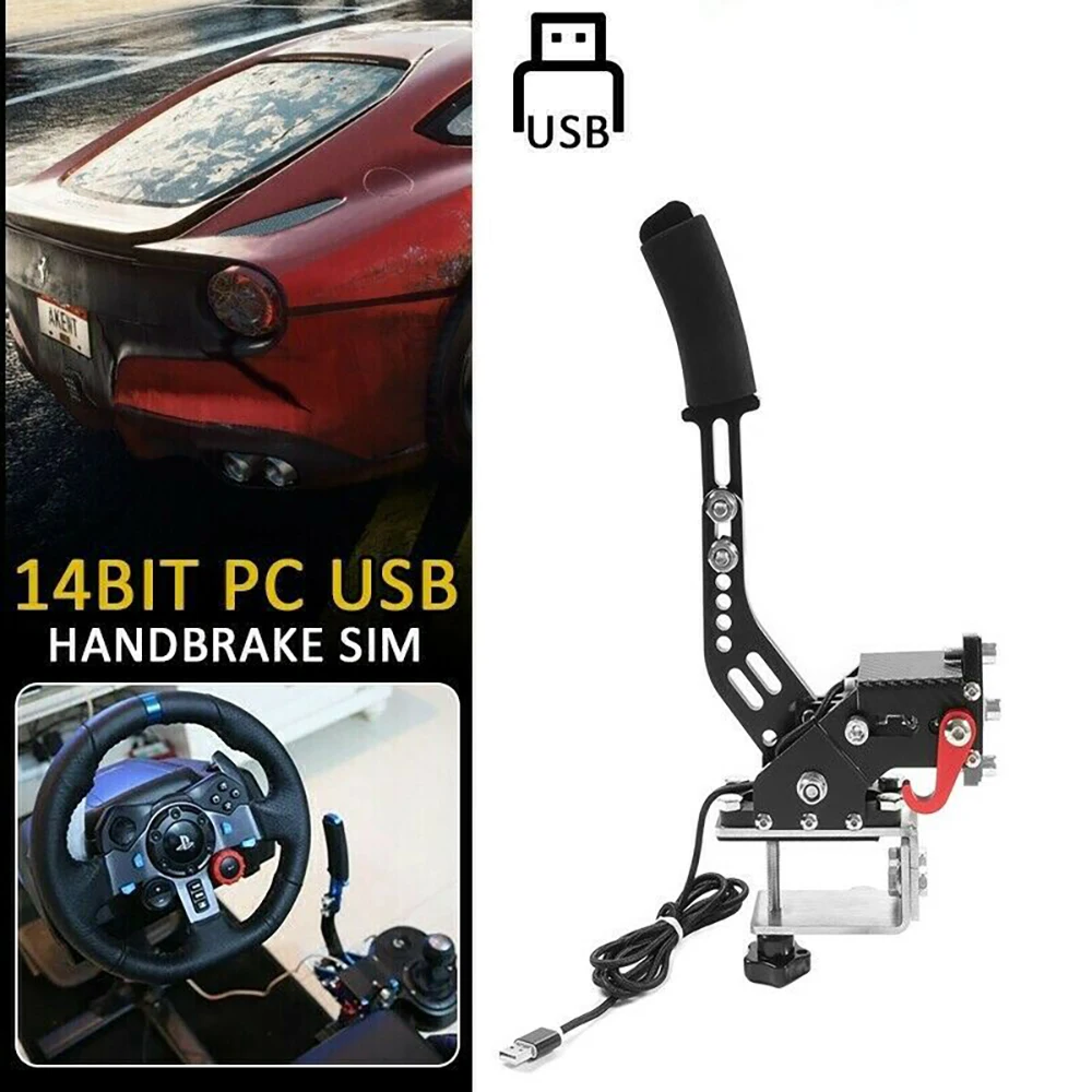 Wholesale 14 Bit PC USB Hand brake SIM for Racing Games G25/27/29 T500  fanatecosw Dirt rally From