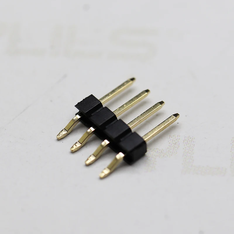 2.54mm single plastic horizontal pin header connector board male connector