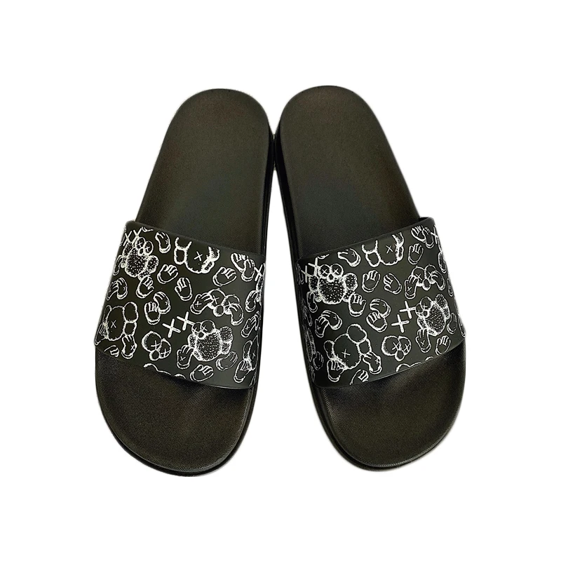 

YT Wholesale New Fashion Trend Outdoor Home Comfort EVA Couple Graffiti Slippers, Picture