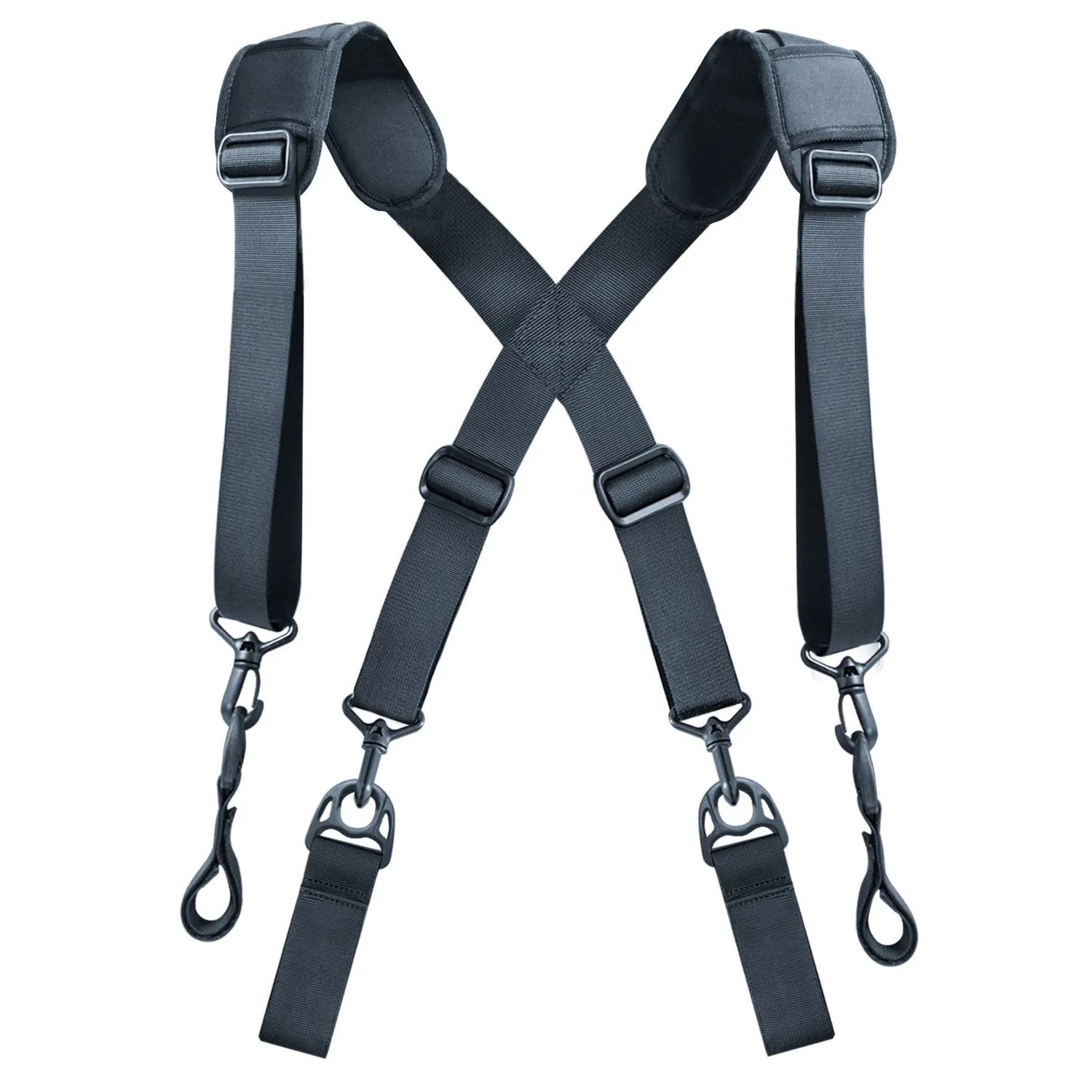 Tactical Suspenders Tactical Duty Belt Harness Padded Tool Belt black :T Tactical Suspenders Tactical Duty Belt Harness Padded Tool Belt black :T