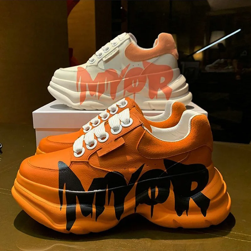 

2022 designer new ladies casual shoes thick bottom fashion casual sneaker shoes