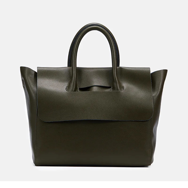 

Waterproof Leather Women'S Handle PU Tote Bag Work With Custom Printed Logo