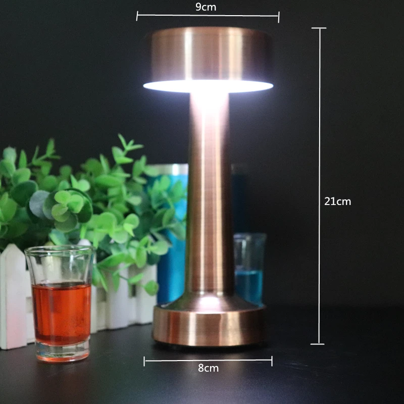 Led Light Source Wireless Restaurant Rechargeable Table Lamp For Bar