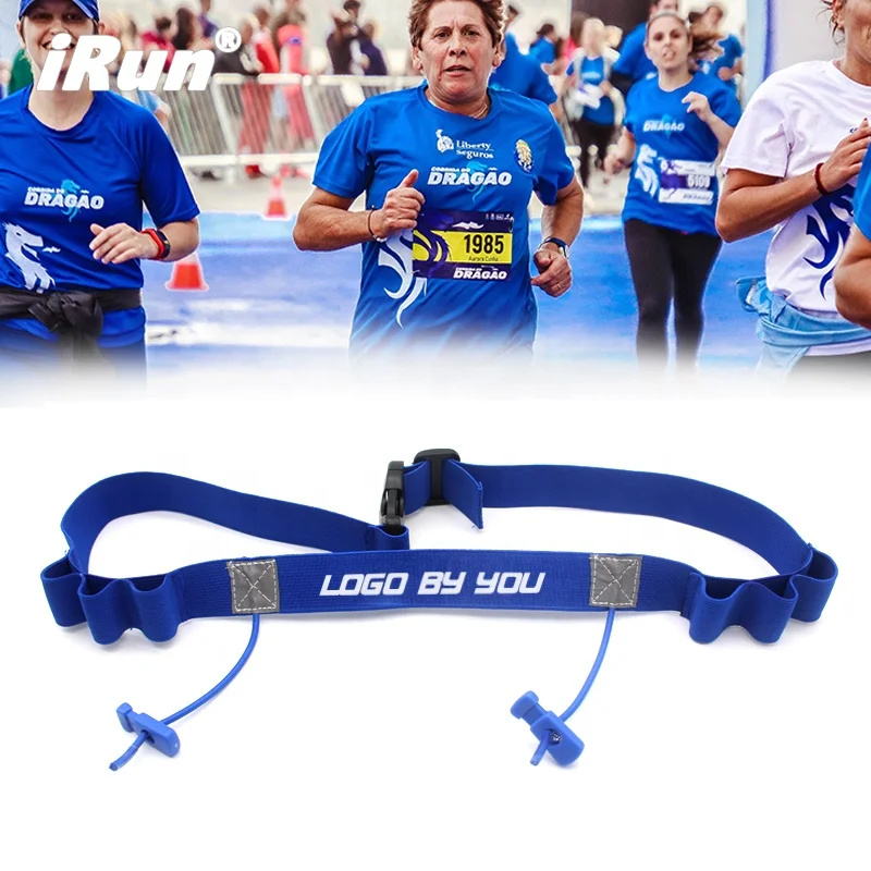 

iRun new custom logo Printed Outdoor Running Touch Screen Belt Waist Bag marathon Running Belt For Triathlon Marathon