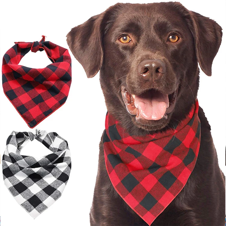 

Wholesale Top Quality Hot Selling Colorful Pattern Cotton Pet Dog Triangle Bandana, Customized color