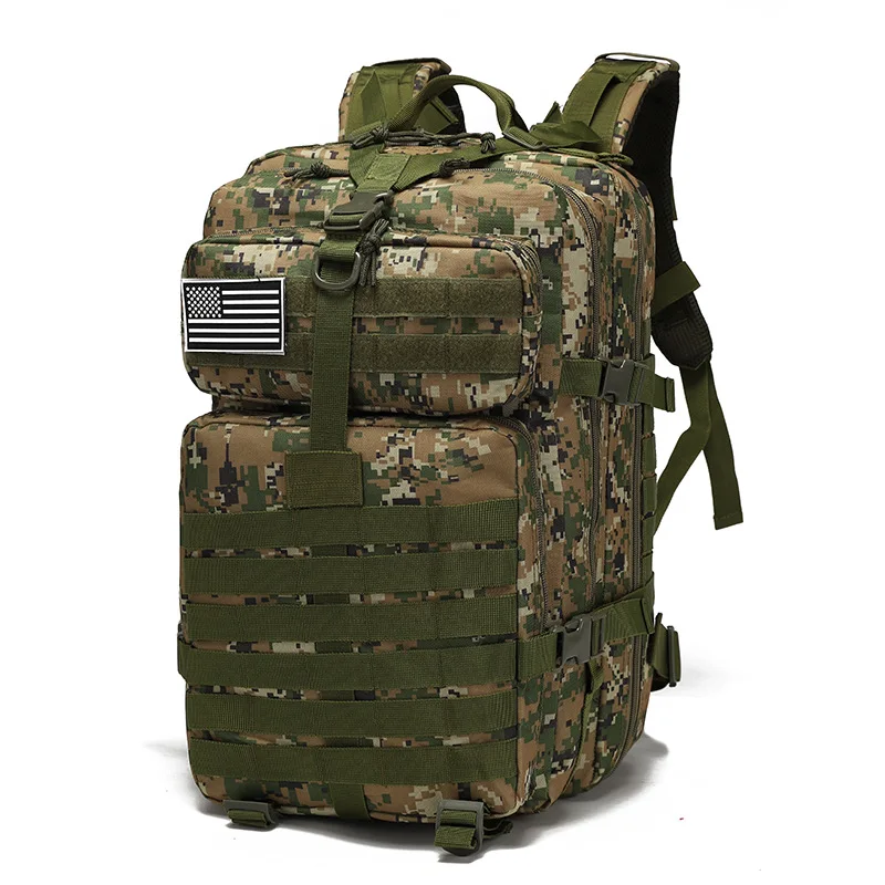 

Military Tactical Backpack, 40l Largeoem Back Pack Army 3 Day Assault Tactical Bag Rucksack For Outdoor Hiking Camping Hunting, 6colors