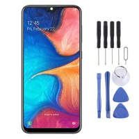 

2020 Original Super AMOLED Material LCD Screen and Digitizer Full Assembly with Frame for Galaxy A20