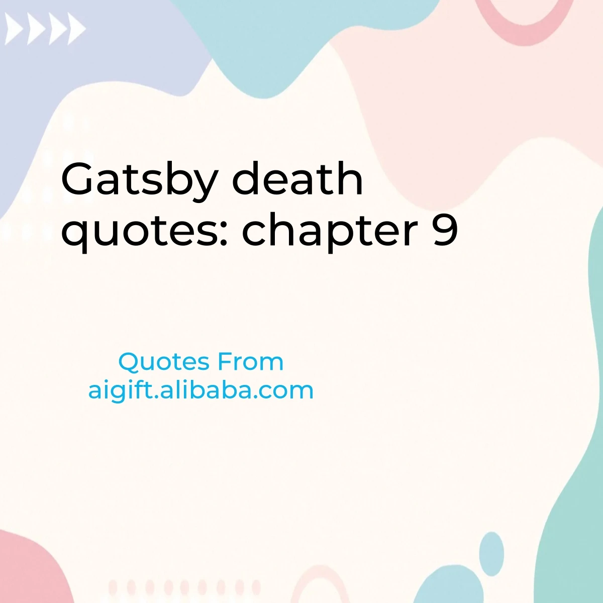 gatsby death quotes: chapter 9