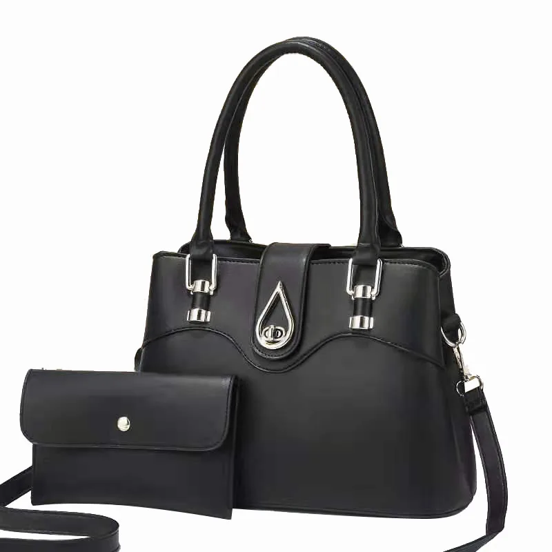 

DL162 28 Wholesale leather handbags for women fashion ladies shoulder bag women purse and handbags, Black....