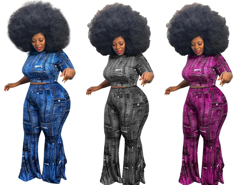 

TINA Latest Design Trendy Clothes Stretchy Frauen setzt 2 Piece Set Women Clothing Plus Size Two Piece