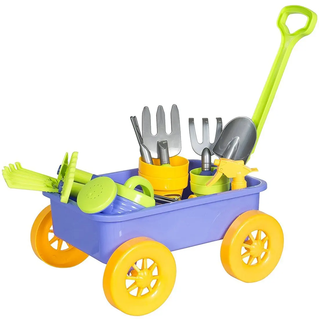 Hoopla Toys Frise de Jouets Ht-10005 Jardin Chariot avec Outils 