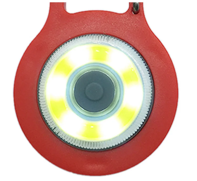 
Plastic led key chain light locking carabiner with flashlight 