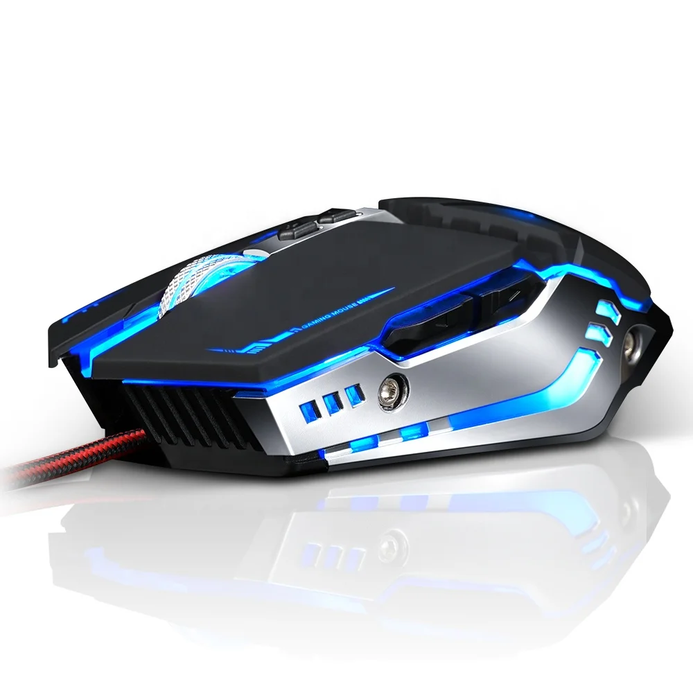 

Fresh arrival high quality colorful new design led mouses custom 4-color breathing gaming mouse, Black, white, gray, galaxy