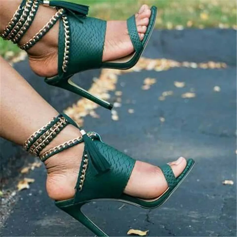 

Summer Fashion Luxury Custom Ladies Sexy Open Toe High Stripper Black Heels Sandals Shoes For Women New Arrivals 2021, Green,black,red