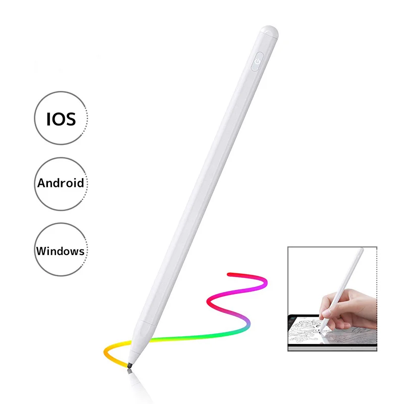 

New Design P3 Magnesium Aluminum Alloy Capacitive Active S Pen Tablet Pencil with Sensitive Point Tip for Apple Ipad