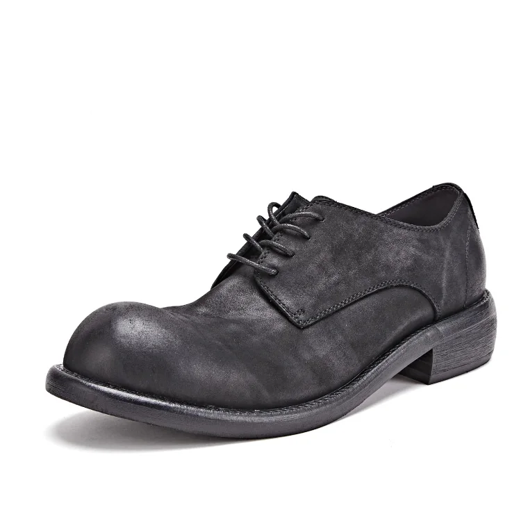

High Quality Cheap New Design Professional HERILIOS Casual Genuine Classic Handmade Leather Shoes, Black