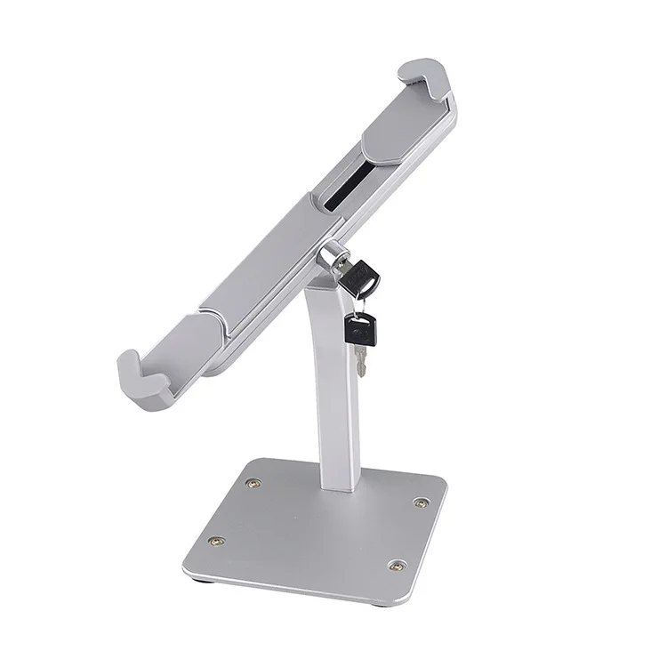 

Aluminium Alloy Tablet Mount Tablet Stand With Lock Anti-theft Holder For Tablet, Sliver