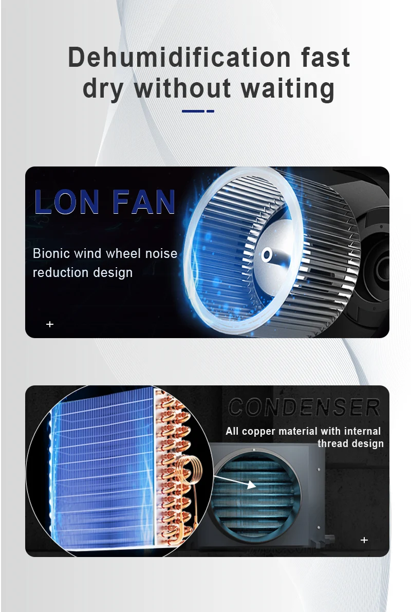 Commercial Ducted Industrial Dehumidifier, Ceiling, Wall - detail 8